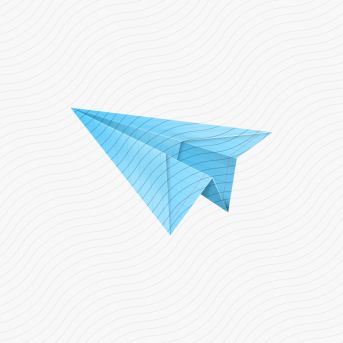 Paperplane Blue Icon