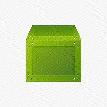 Frame Box Green Icon