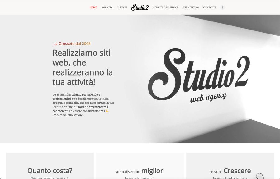 Studio2 Web Agency Work Example