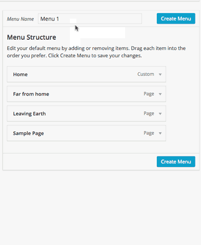 Create a menu
