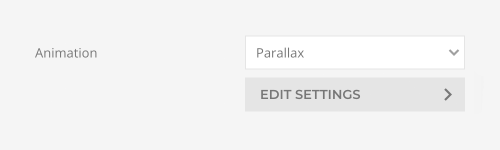Parallax setting button